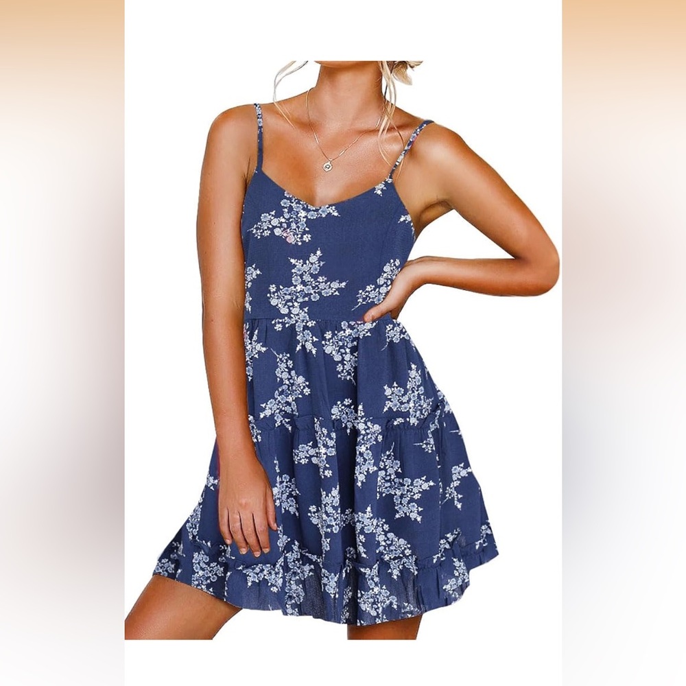 Fancyinn Navy Floral Dress